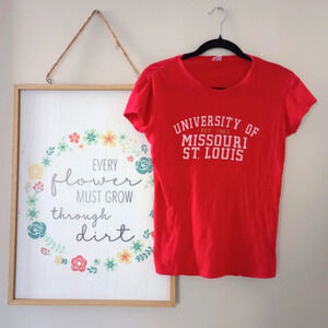 Red University of Missouri St Louis t-shirt extra large women's medium vintage